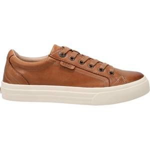 NEW TAOS women's plim soul lux leather sneakers in caramel